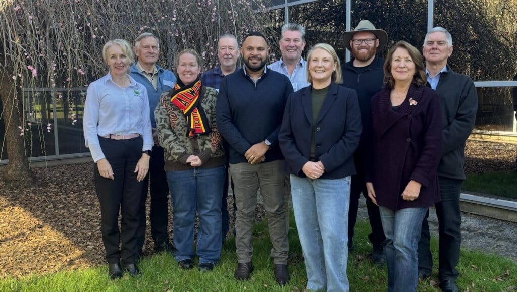 Gippsland Water Customer Reference Group members with Managing Director Sarah Cumming.