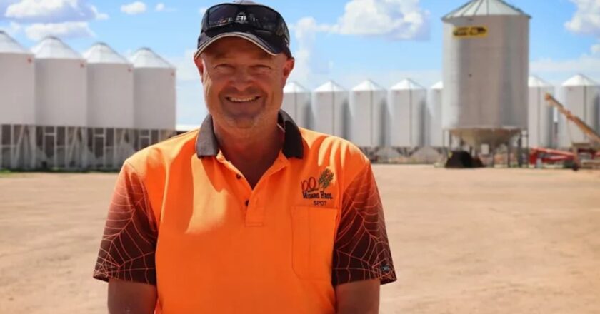 Ouyen farmer Deane Munro at his farm, where cleaner rural pipeline water is supporting broadacre spraying.